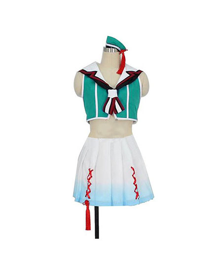 Kantai Collection : Maya Kai Ni Vert Court Top Costumes Cosplay Acheter